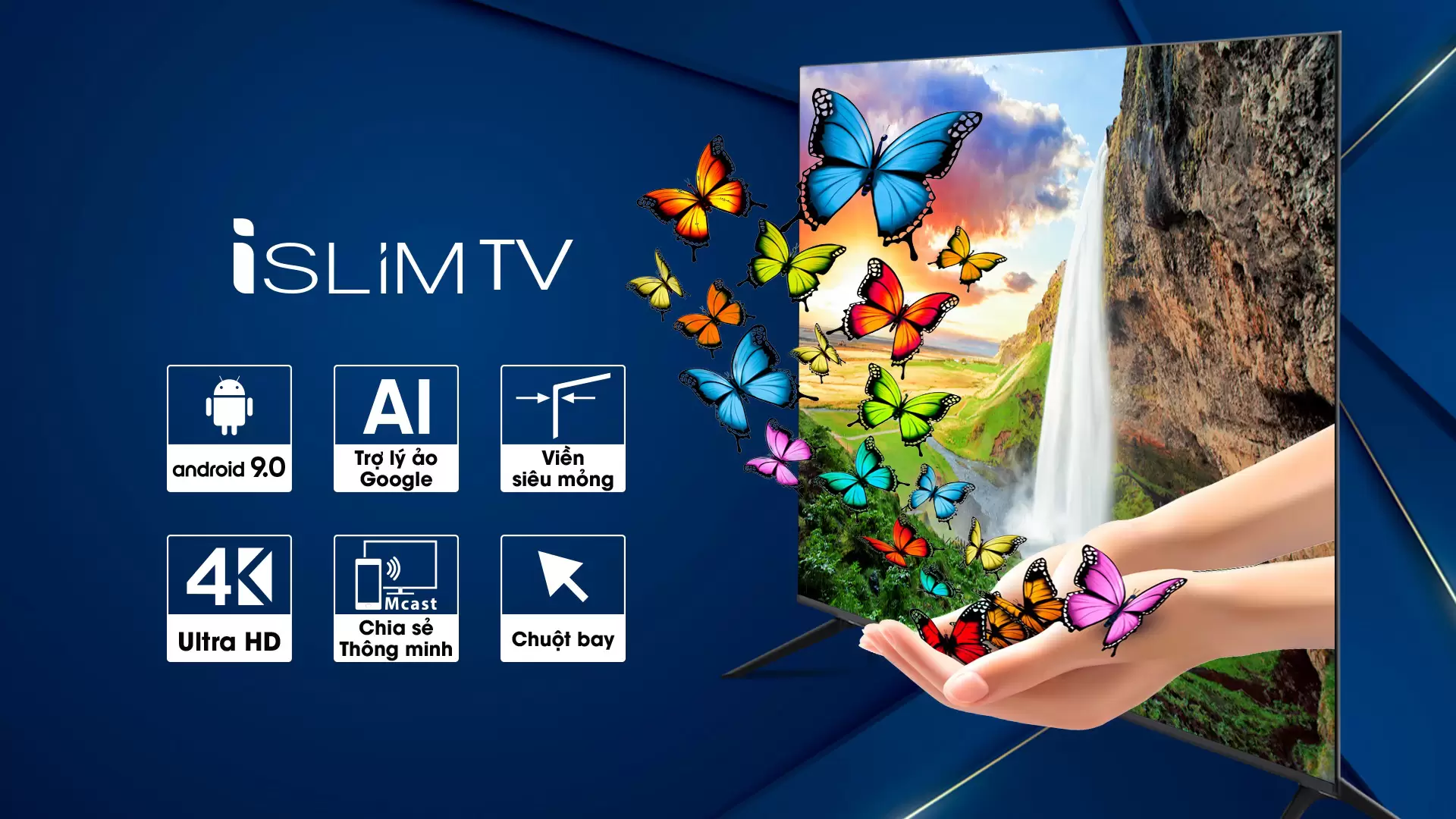Smart TV iSLIM 4K 55” – 55SL800 Tivi Asanzo